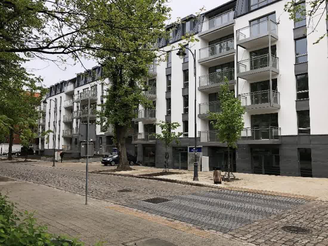 Patio Riverfront building in Gdańsk